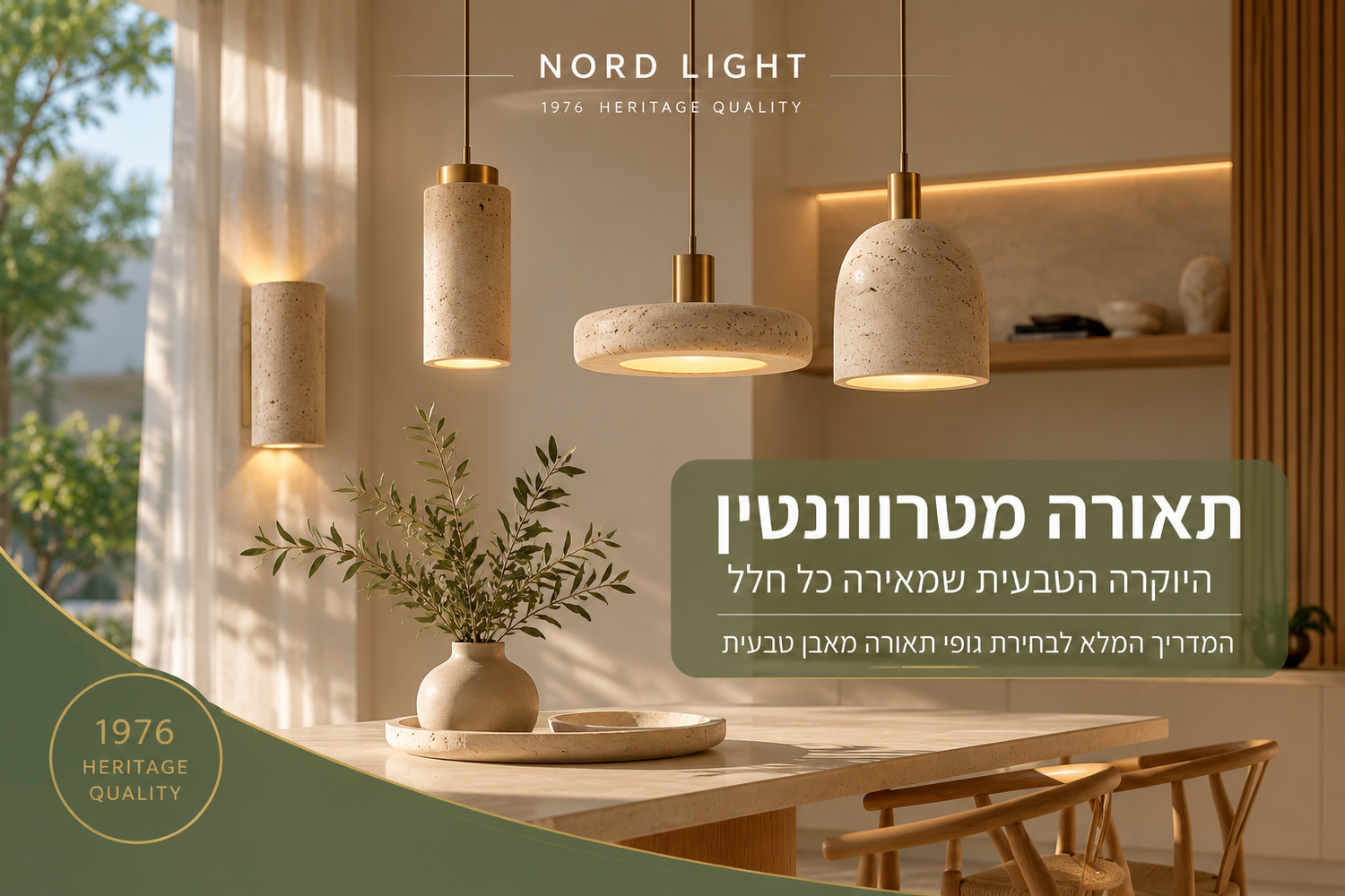 תאורה מטרוונטין – המדריך המלא לבחירת גופי תאורה מאבן טבעית