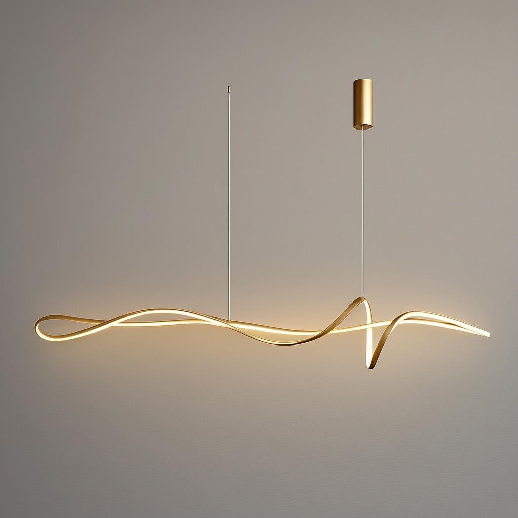 תליון ספיר חללי סטייל – גוף תאורה גלי מודרני