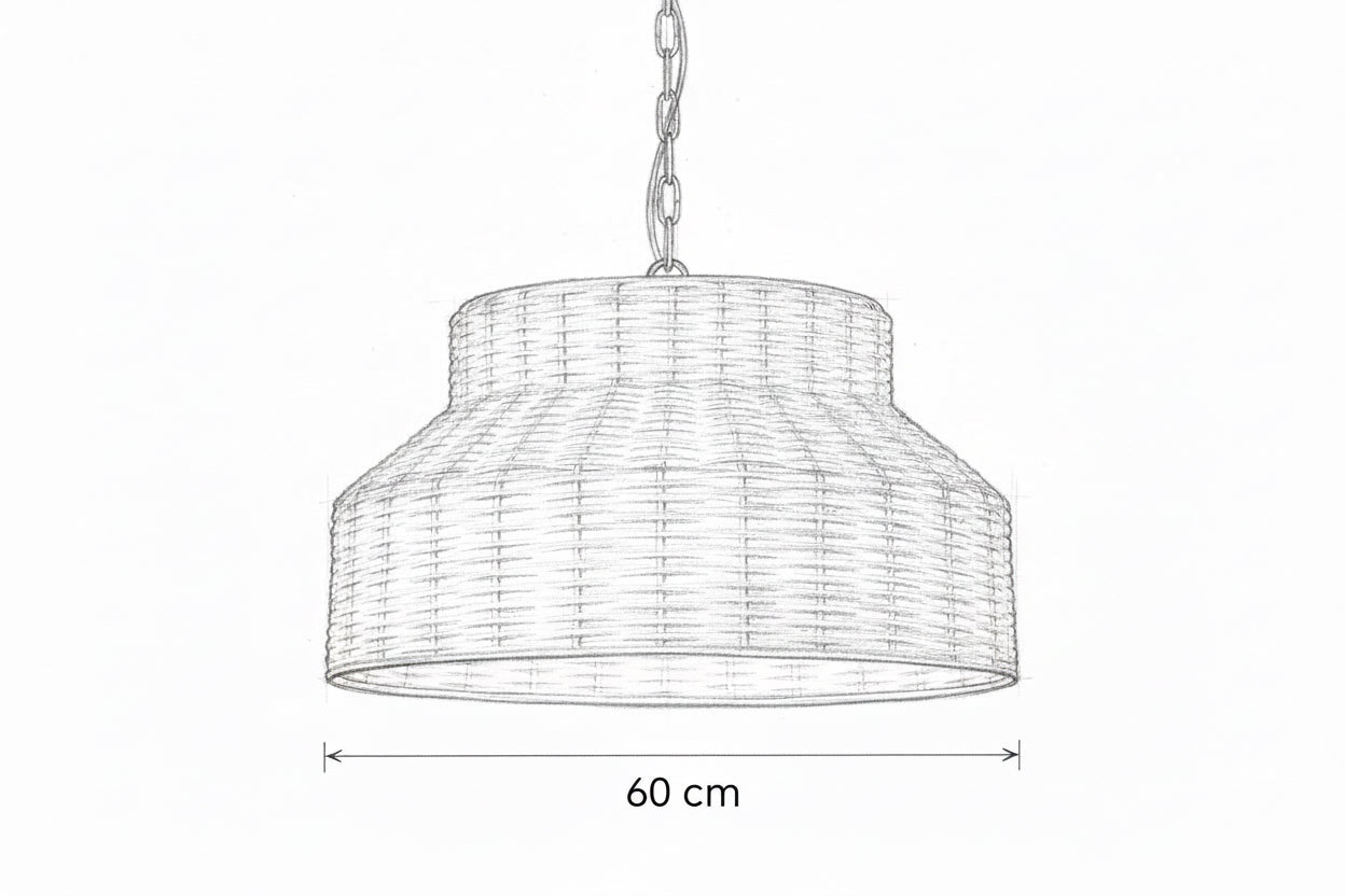 NESTA 60 – מנורת תלייה קלועה לפינת אוכל
