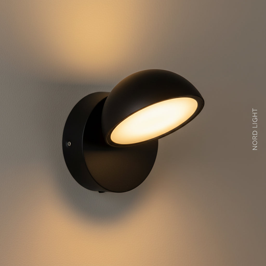 LUNO BASIC IP65 – ספוט קיר חוץ מתכוונן LED | 2 גדלים | שחור / לבן