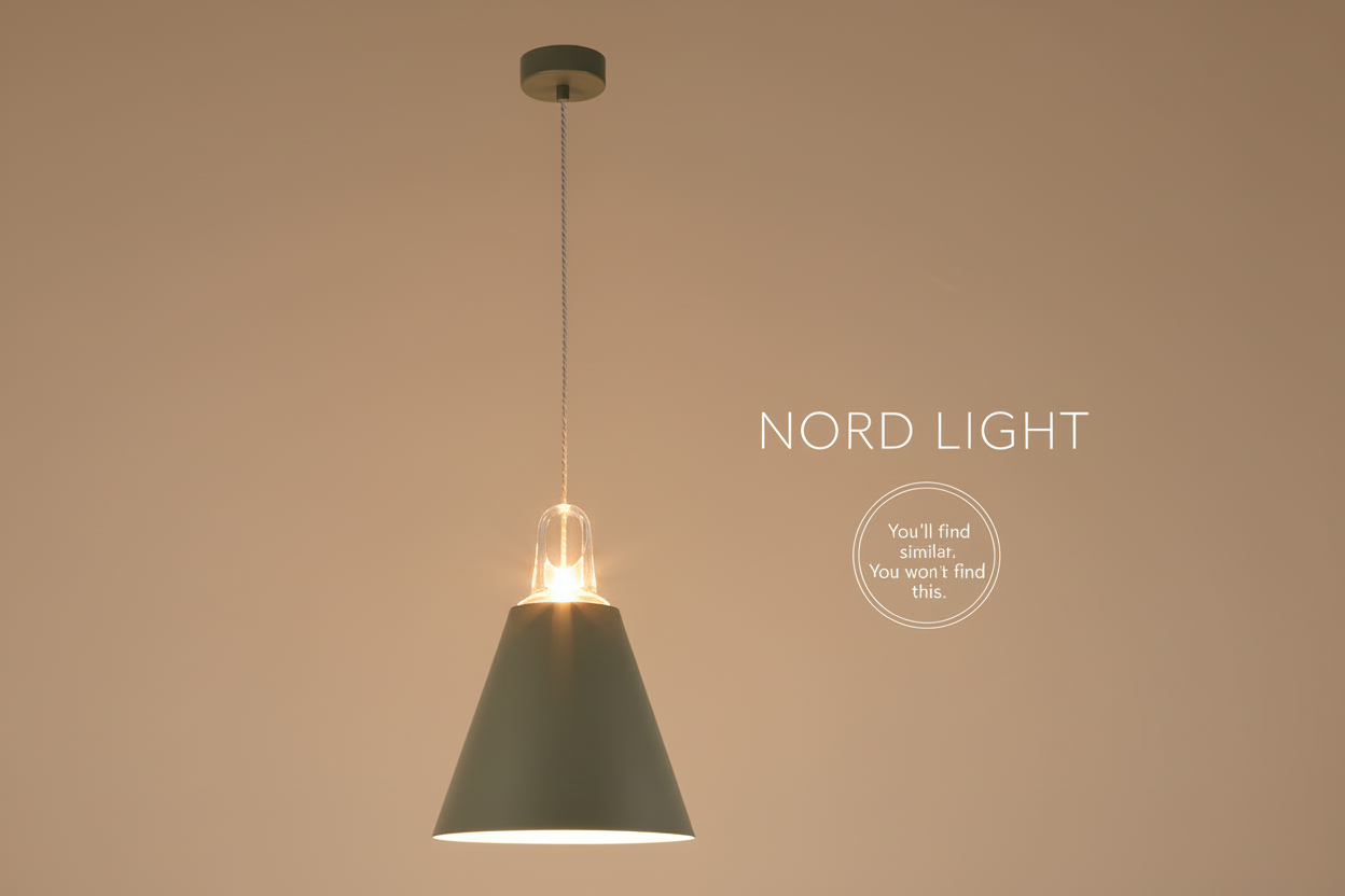 מנורת תלייה NORDIC SHAPE – סדרת גופים מודרניים ב־3 עיצובים