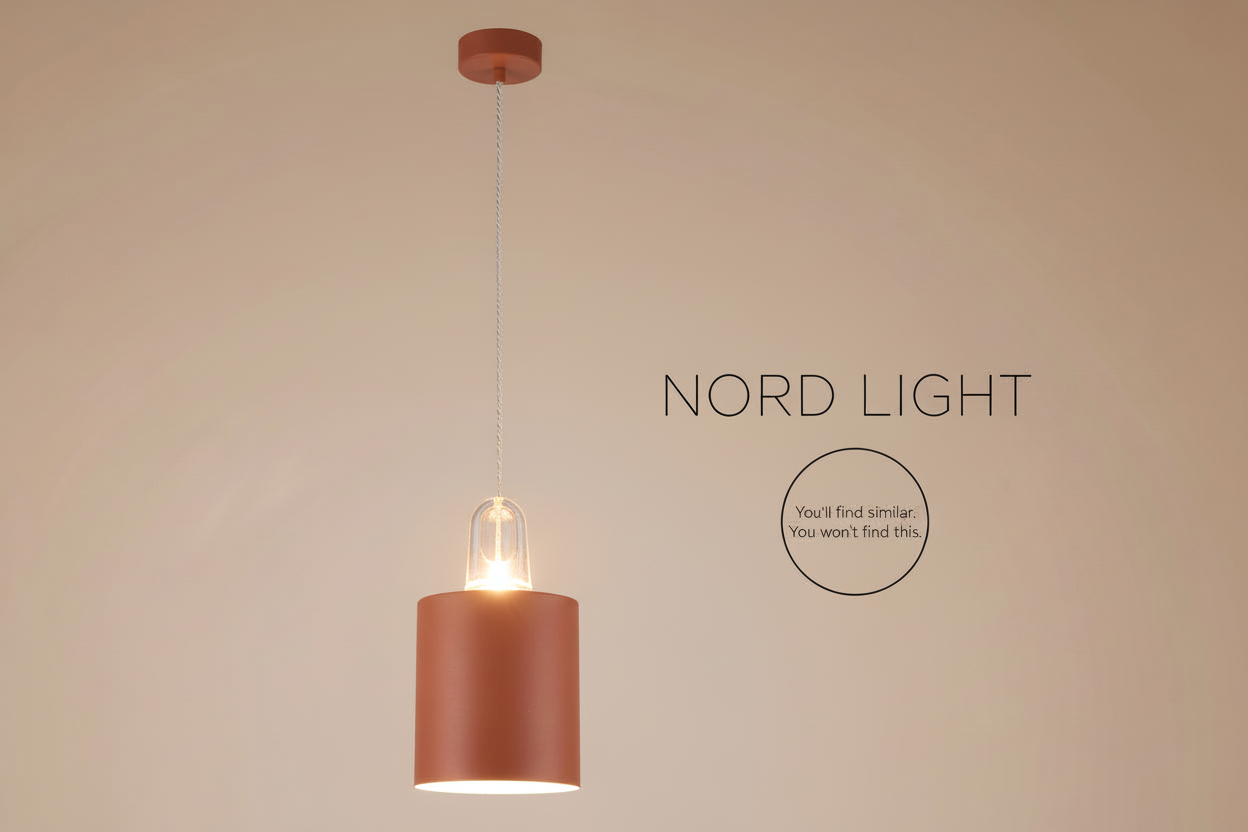 מנורת תלייה NORDIC SHAPE – סדרת גופים מודרניים ב־3 עיצובים
