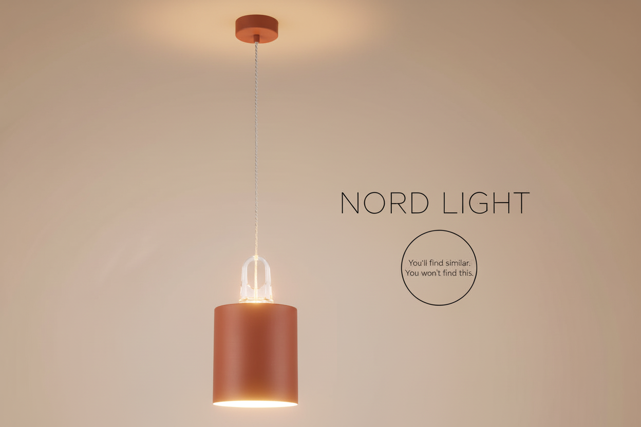 מנורת תלייה NORDIC SHAPE – סדרת גופים מודרניים ב־3 עיצובים