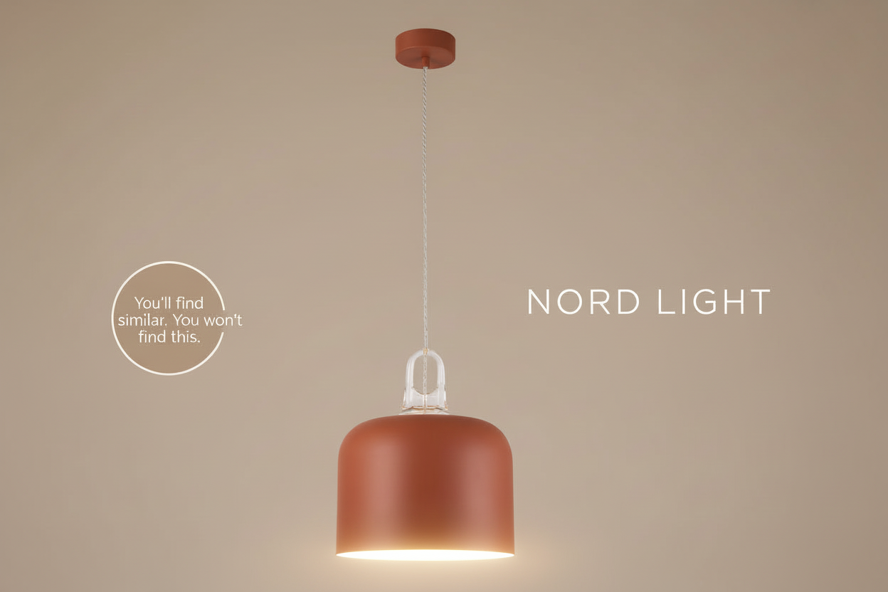 מנורת תלייה NORDIC SHAPE – סדרת גופים מודרניים ב־3 עיצובים