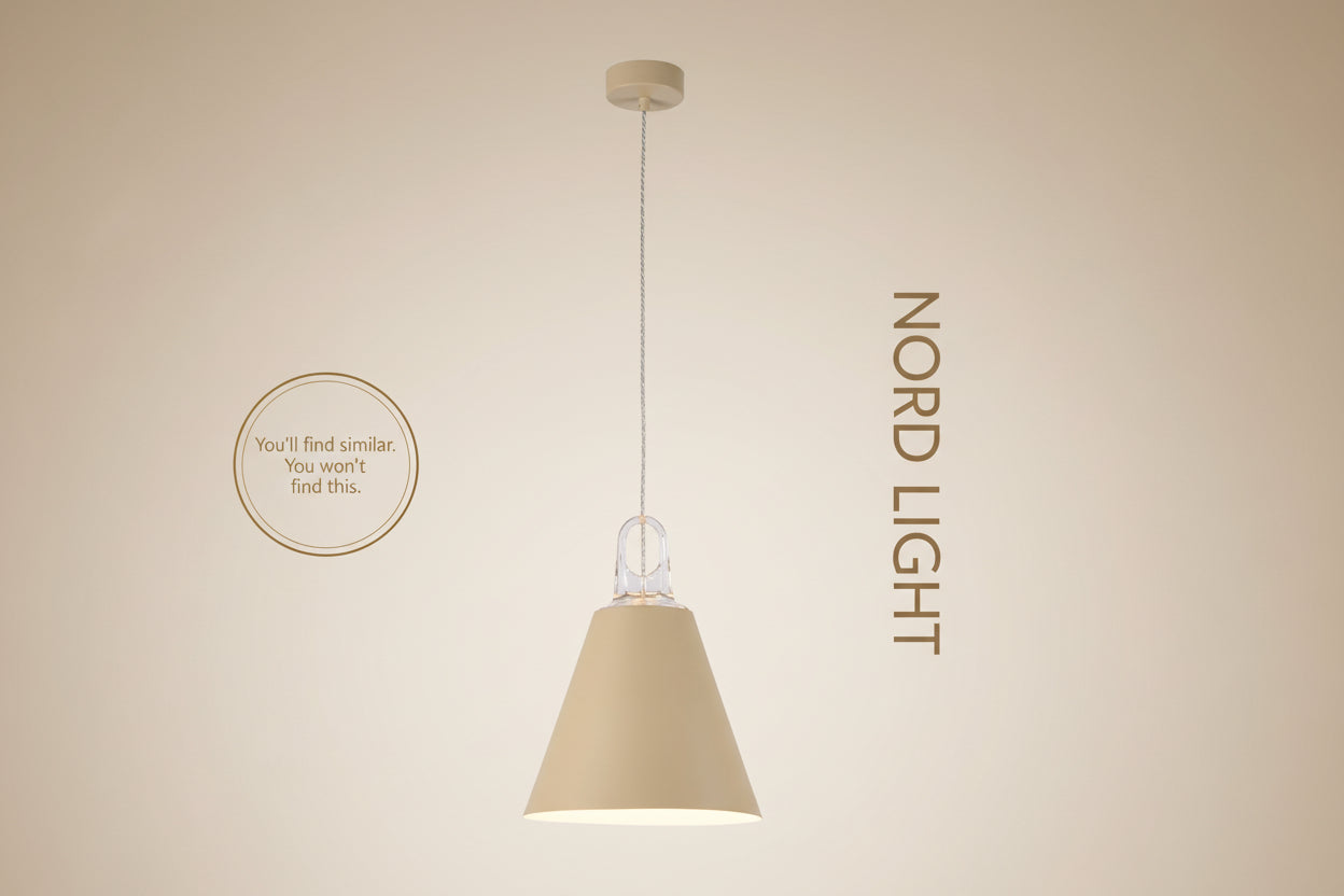 מנורת תלייה NORDIC SHAPE – סדרת גופים מודרניים ב־3 עיצובים