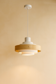 תלוי דקורטיבי מודרני "Aura Wood" – שילוב עץ ומתכת