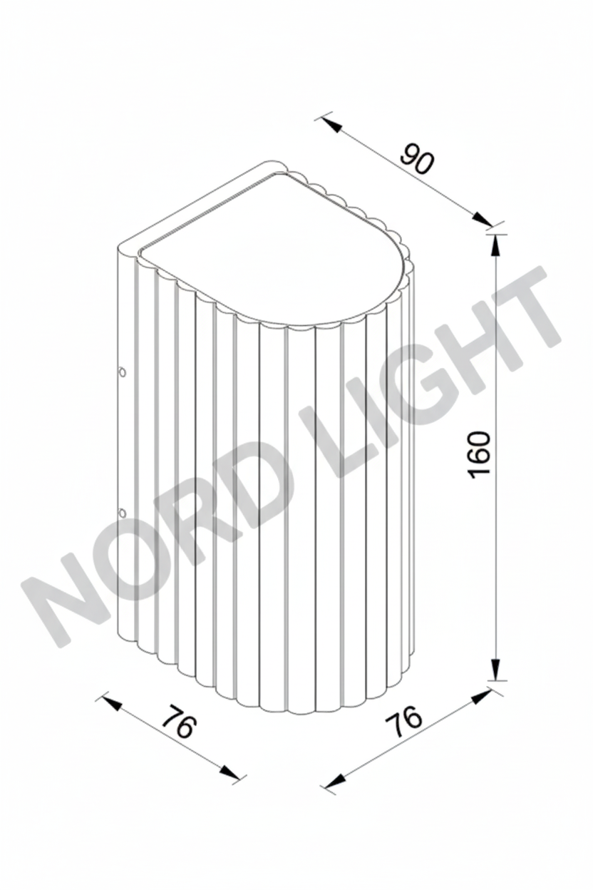 מנורת קיר AERO WALL – תאורת קיר מעוצבת פנים וחוץ