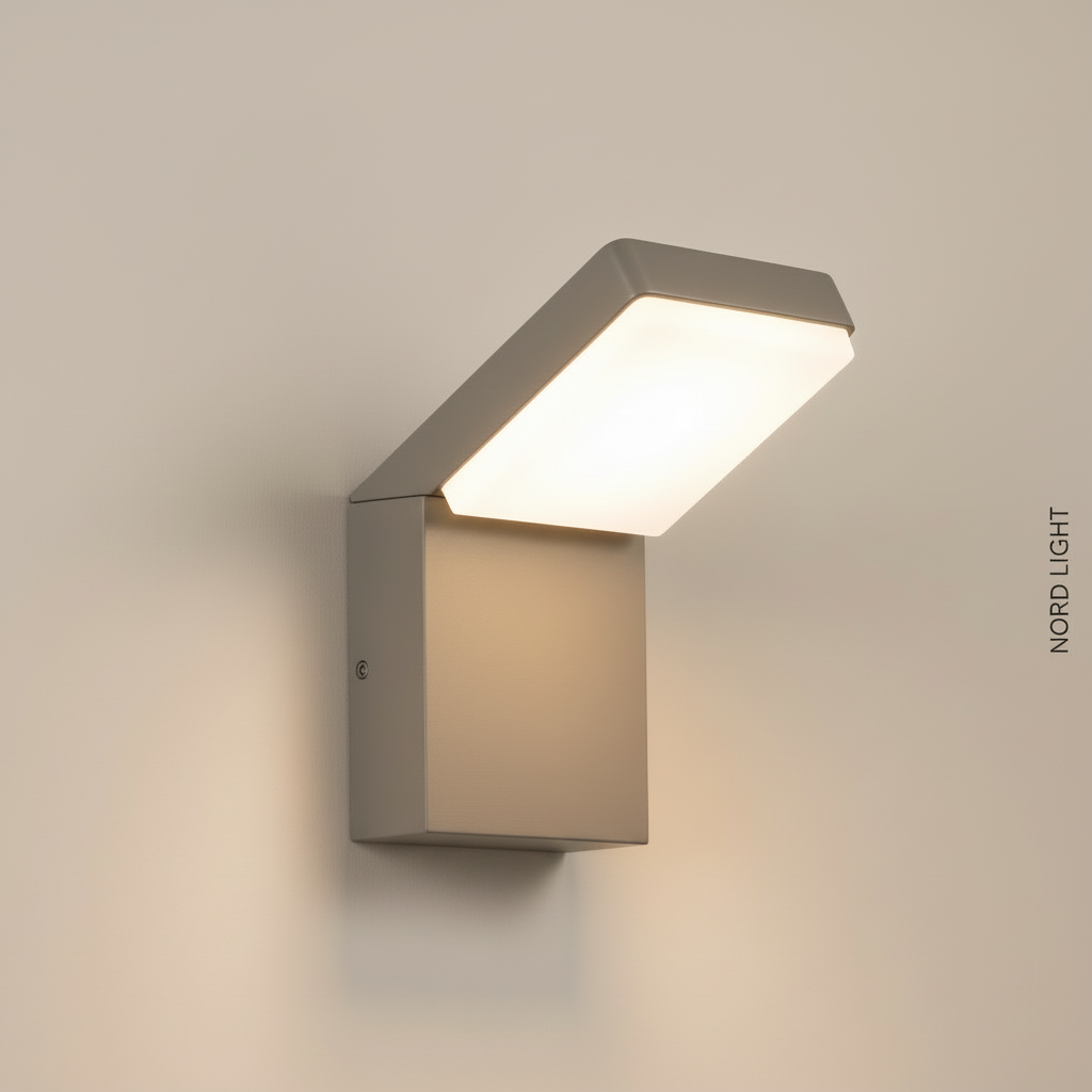 VECTA WALL IP54 – מנורת קיר חוץ LED בזווית | 2 גדלים | שחור / לבן