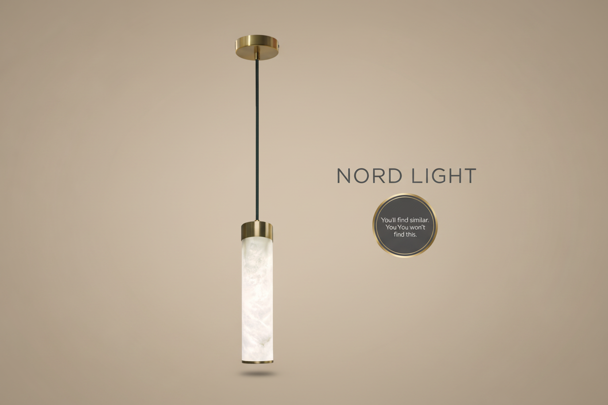 גוף תלייה AURORA TUBE – תאורה תלויה אלגנטית משיש טבעי