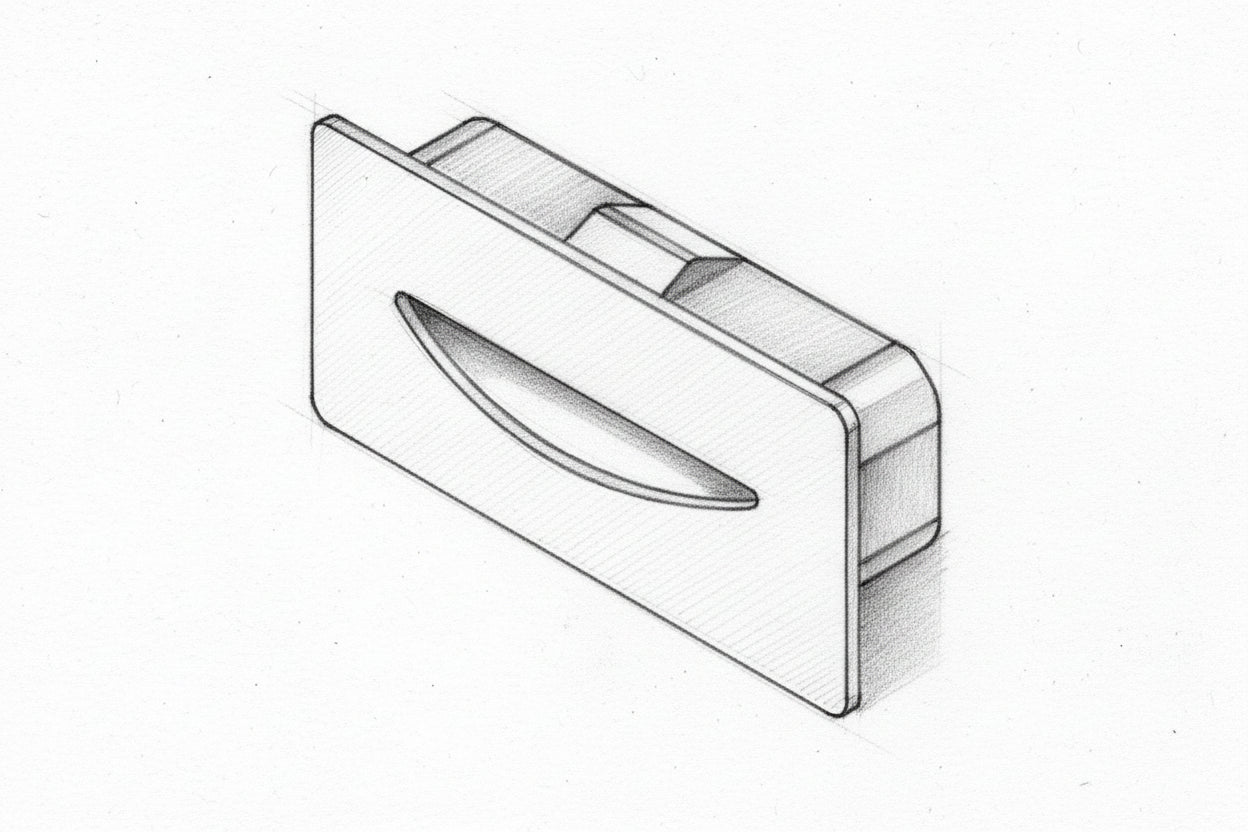 שקוע קיר LED אדריכלי דגם NORD STEP 7365