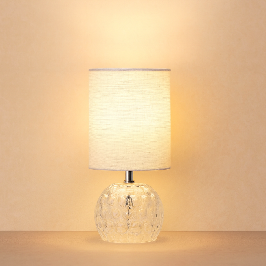 מנורת שולחן דקורטיבית – דגם 464B (קוניאק / שקוף)