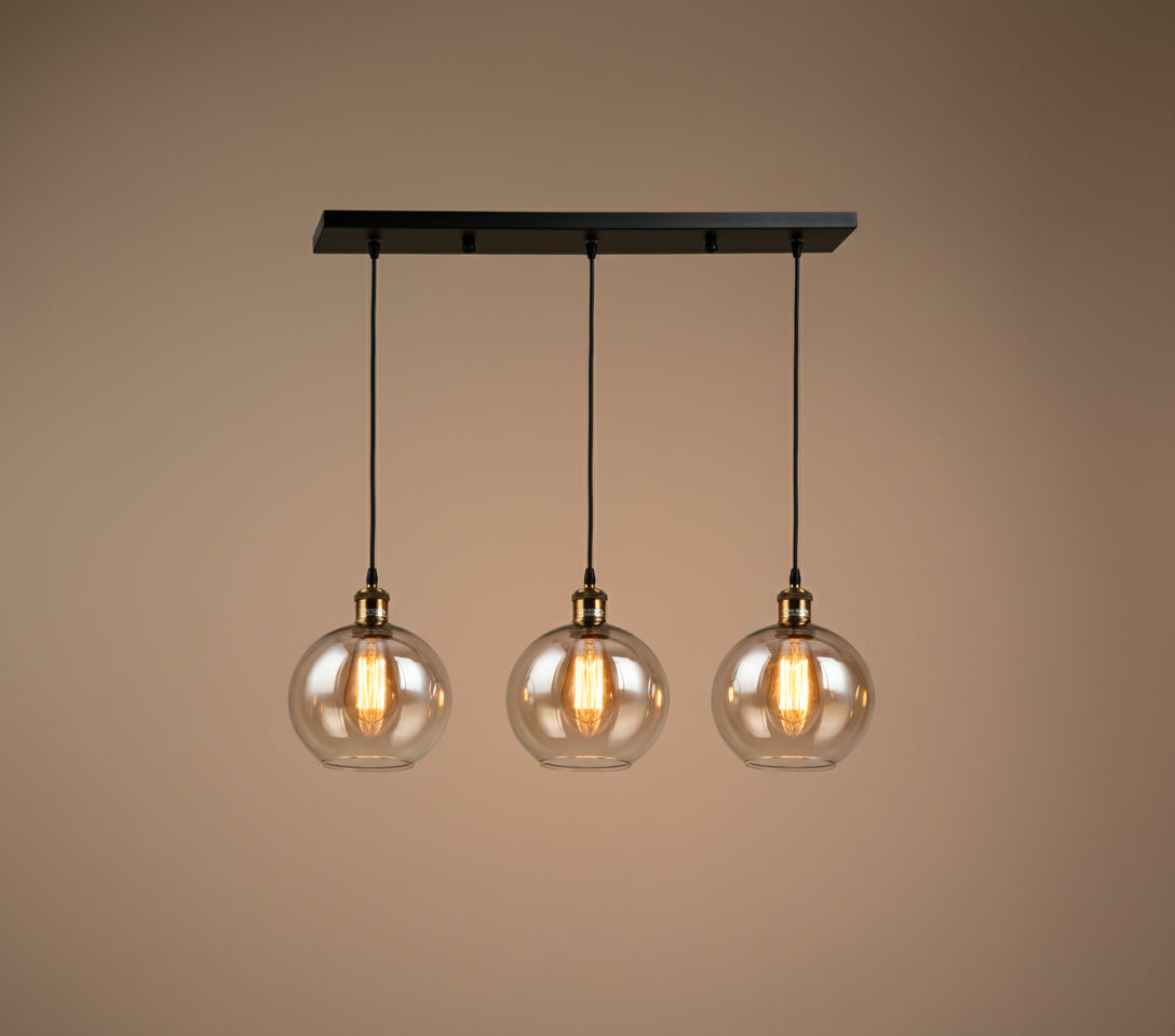 תליון שלישייה כדורי שמפניה 20 ס"מ