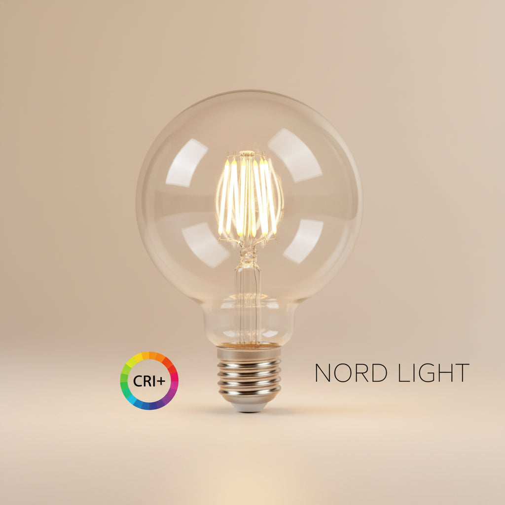 נורת LED GLOBE G95 – נורת גלוב דקורטיבית E27
