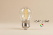נורת LED כדור E27 6W שקופה – אור חם 2700K / אור לבן 6000K