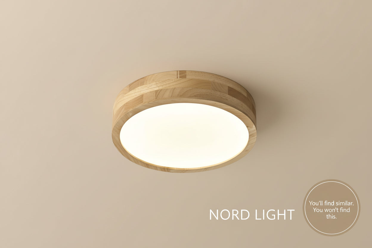 צמוד תקרה AURORA WOOD – תאורת LED מודרנית  מעץ