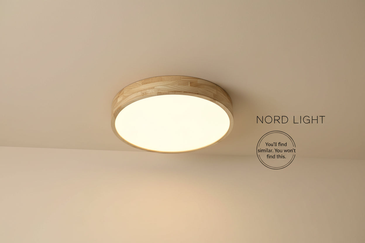 צמוד תקרה AURORA WOOD – תאורת LED מודרנית  מעץ