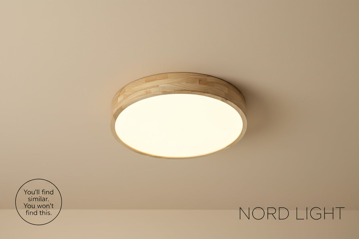 צמוד תקרה AURORA WOOD – תאורת LED מודרנית  מעץ