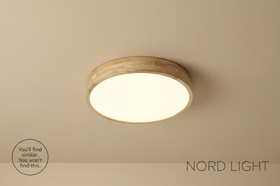 צמוד תקרה AURORA WOOD – תאורת LED מודרנית  מעץ