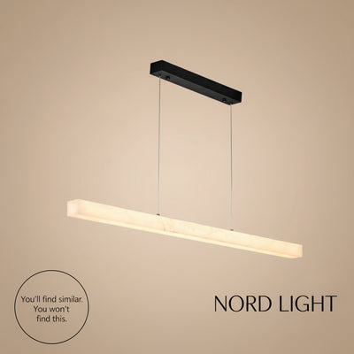 מנורת תלייה ליניארית דמוי שיש 101 ס"מ LED 30W