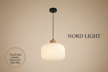 דגם S-914 | מנורת תלייה זכוכית חבית רחבה E27