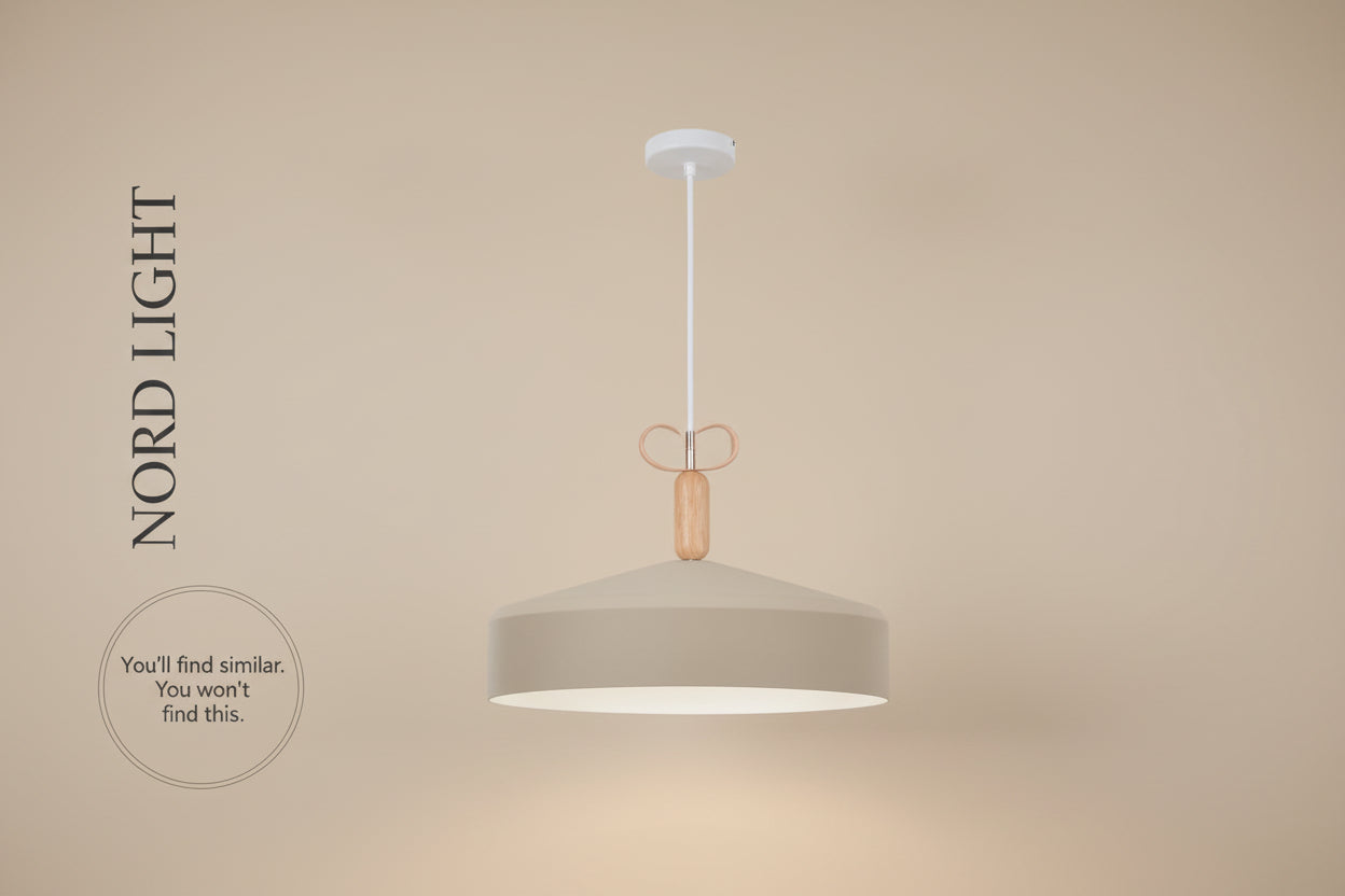 תליון מעוצב NORDIC HAT – שילוב עץ ומתכת