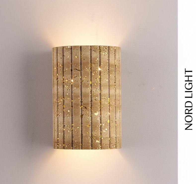 תאורת קיר טבעית טרוונטין – דגם ריף