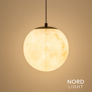 תאורת תלייה כדור דמוי-שיש – קוטר 15 ס״מ