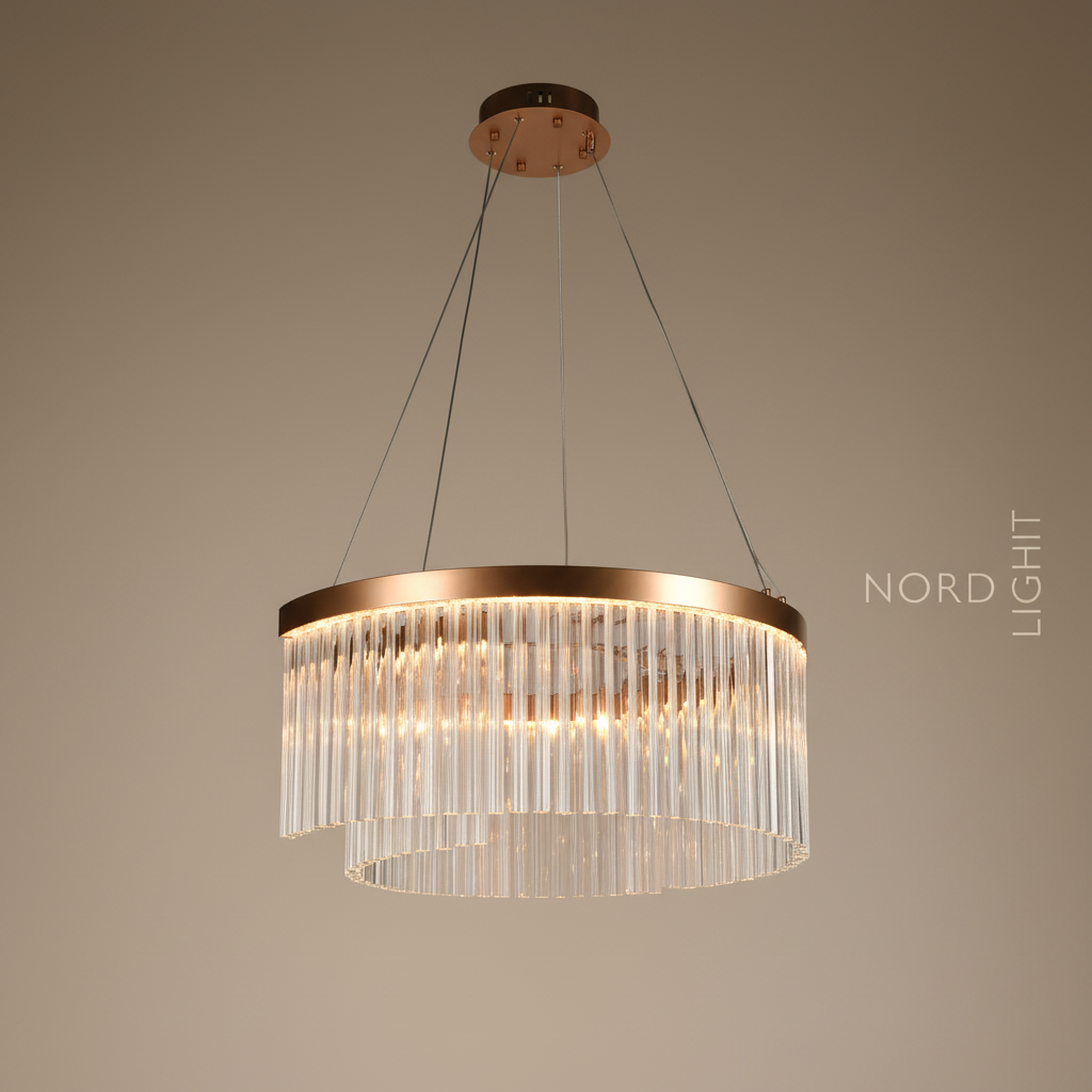 נברשת קריסטל MSOVAV – דגם עגול יוקרתי