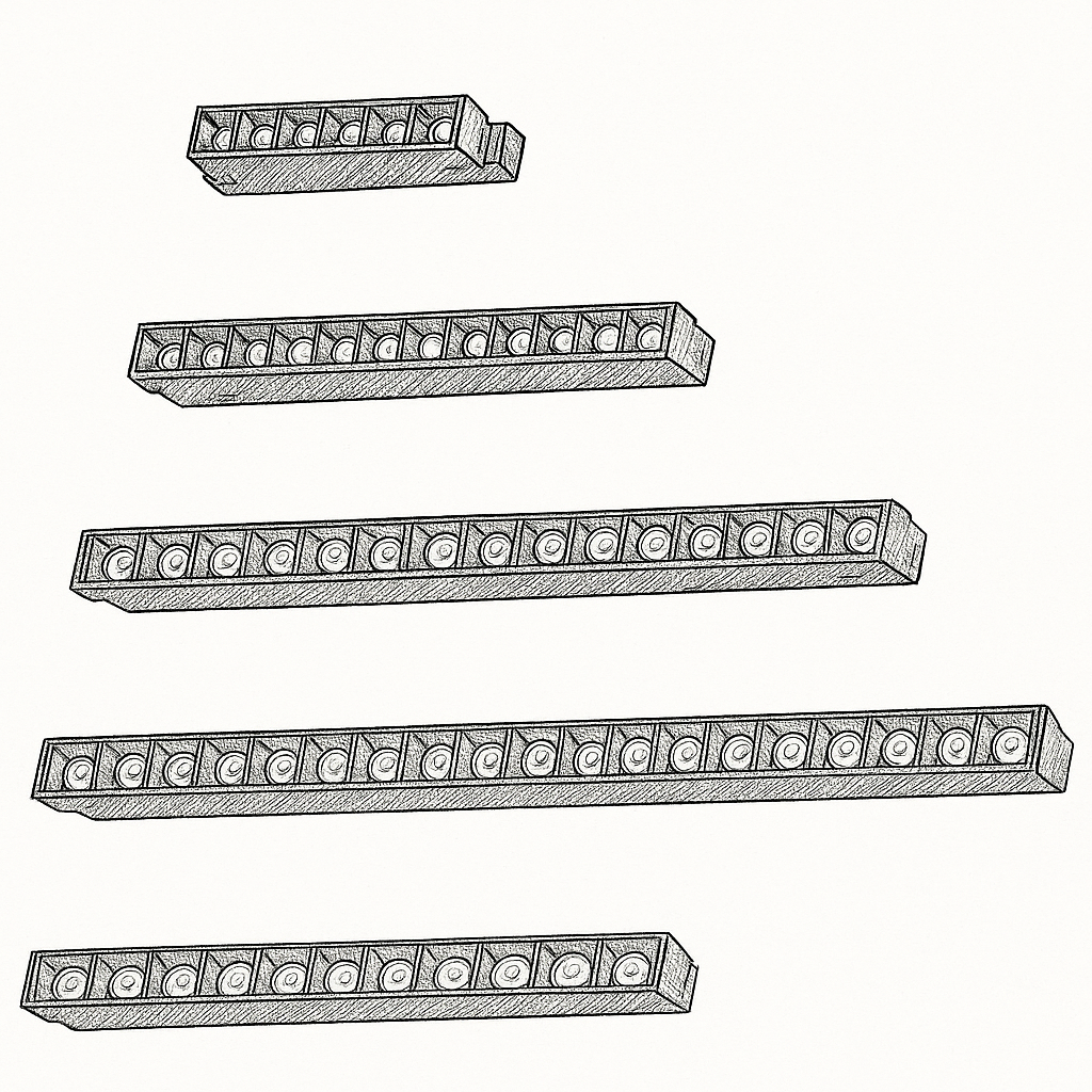 סדרת גופי תאורה שקועים קו אפס – עדשות PRO