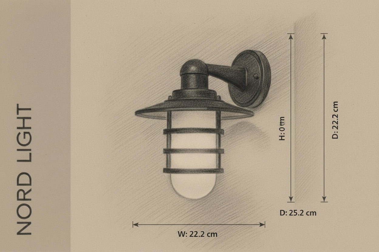 GENA CLASSIC – מנורת קיר חוץ דקורטיבית E27