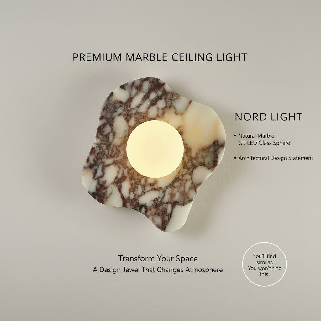 מנורת קיר NORD MARBLE ART : NMA-24 משיש