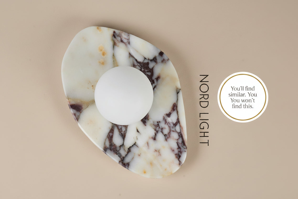 מנורת קיר MARBLE ART GLOBE משיש