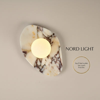 מנורת קיר MARBLE ART GLOBE משיש