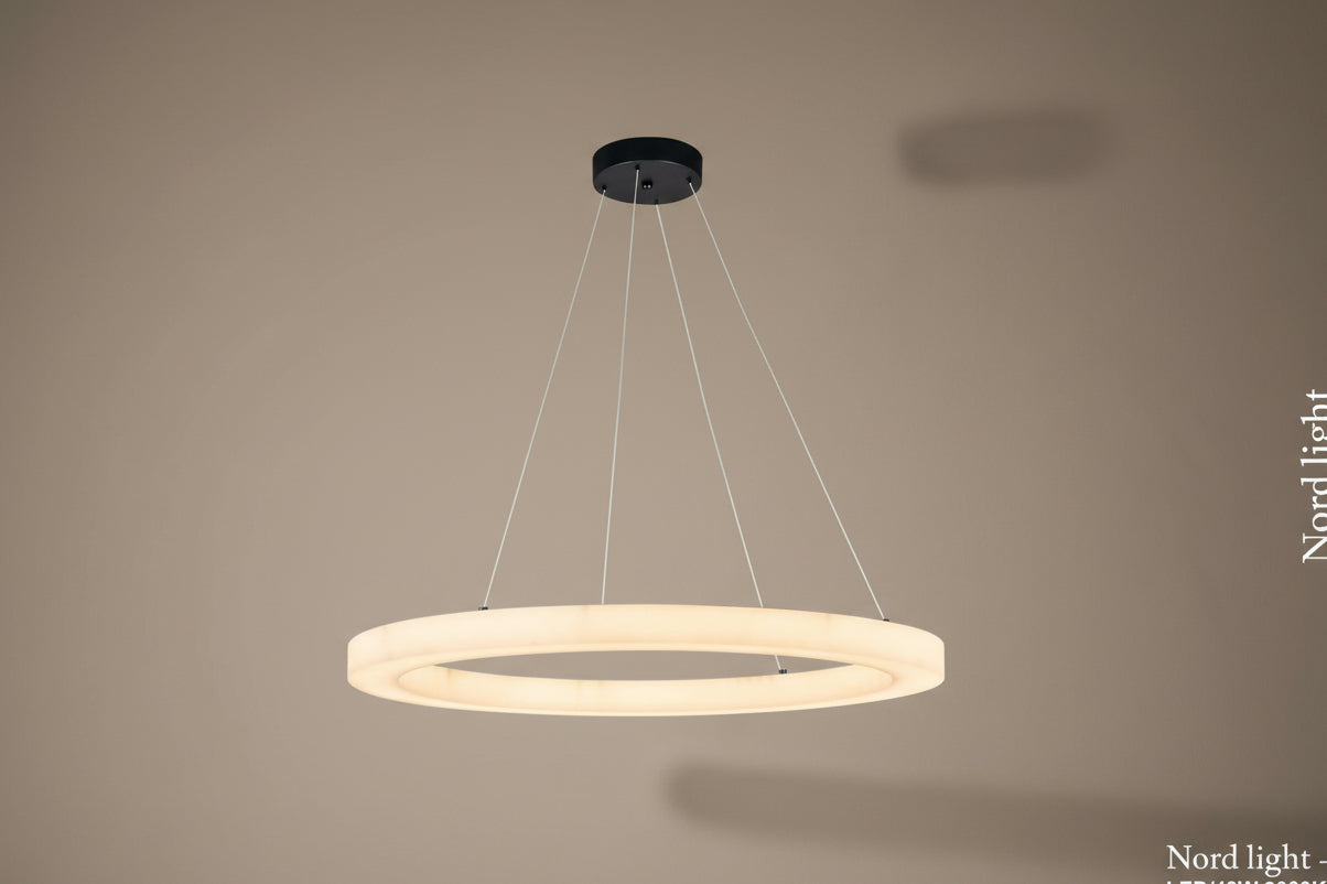 גוף תאורה תלוי אלבר – דמוי שיש אלבסטר דגם ALVERA