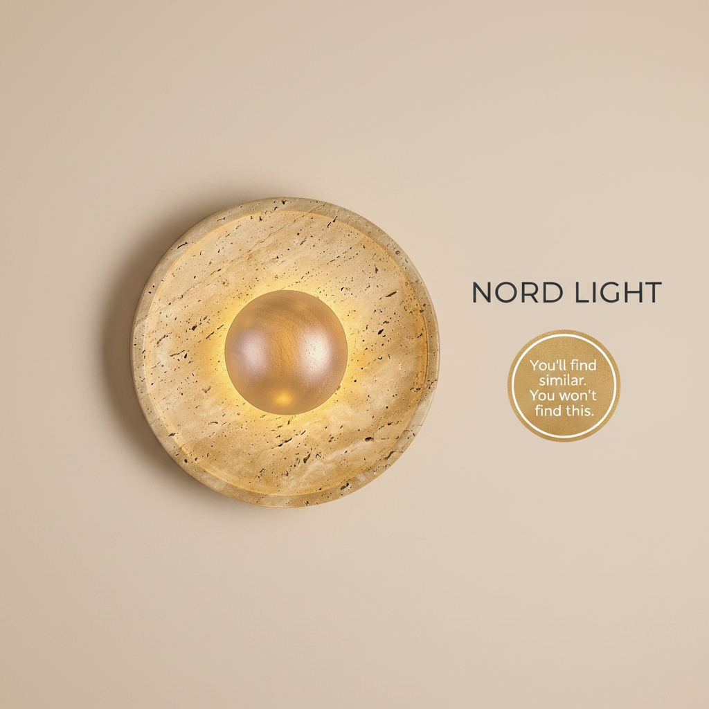 מנורת קיר NORD STONE WOOD