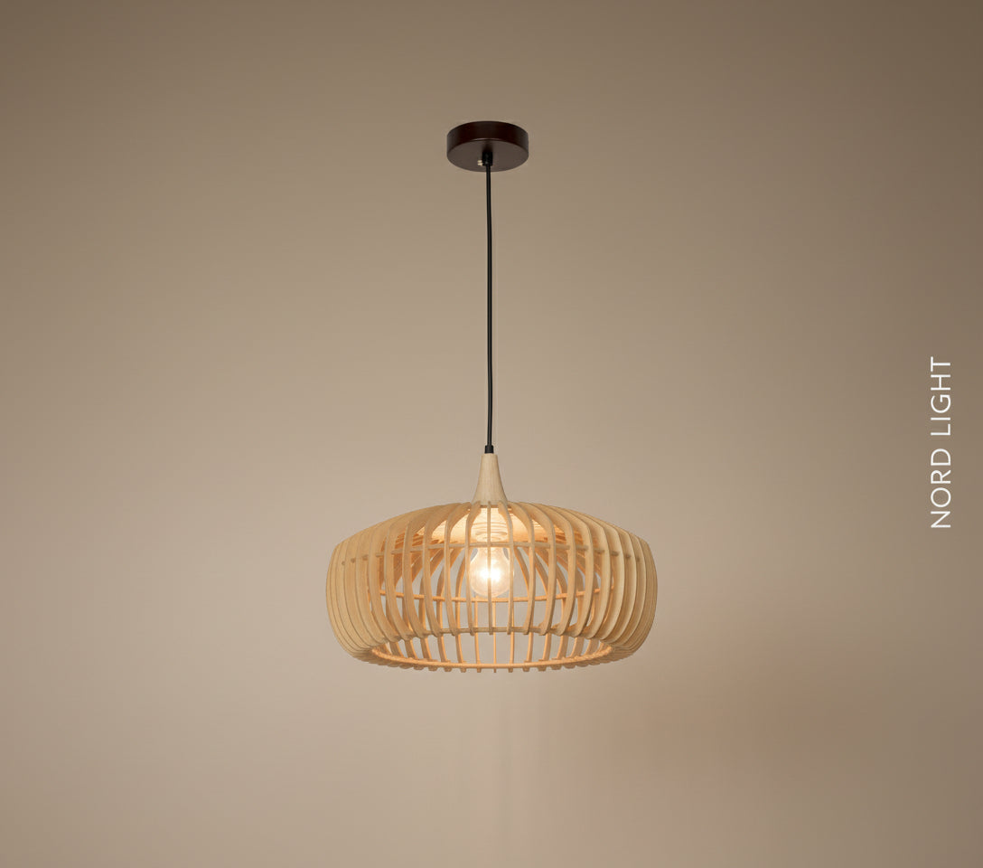 RAVENNA RATTAN – מנורת תלייה ראטן טבעי E27 | עיצוב חם וביתי