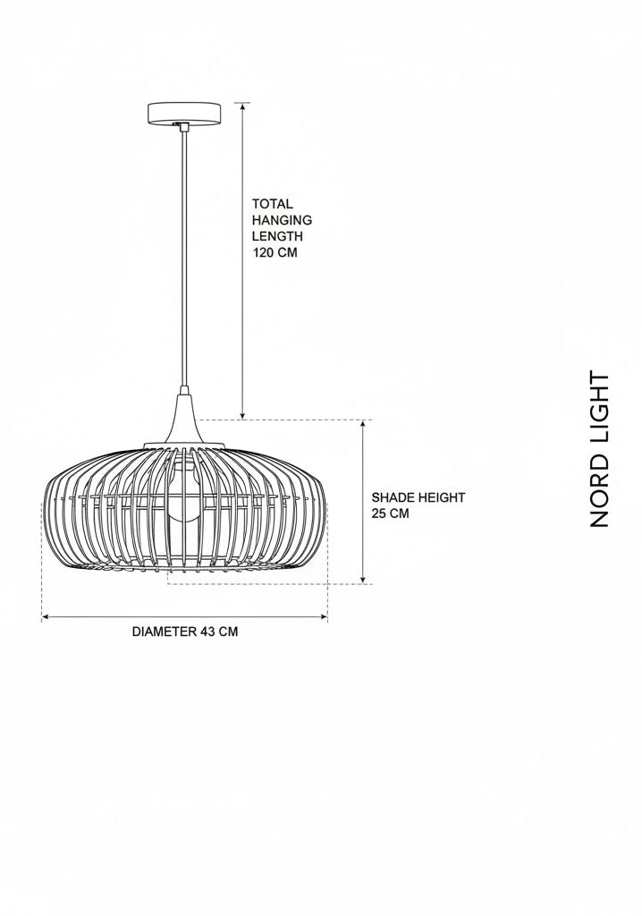 RAVENNA RATTAN – מנורת תלייה ראטן טבעי E27 | עיצוב חם וביתי