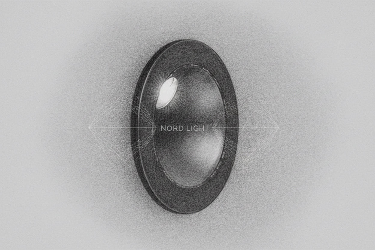 שקוע קיר LED עגול “NORD ORBIT”