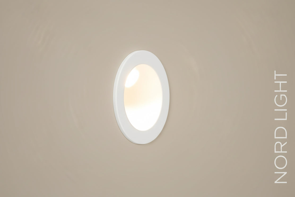 שקוע קיר LED עגול “NORD ORBIT”