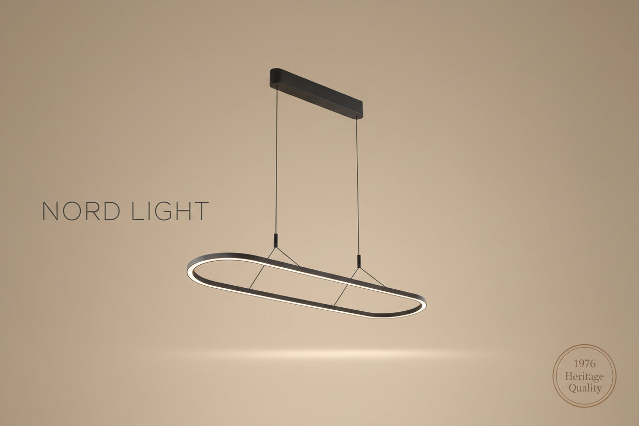 מנורת תלייה אוולית LED | OPAL