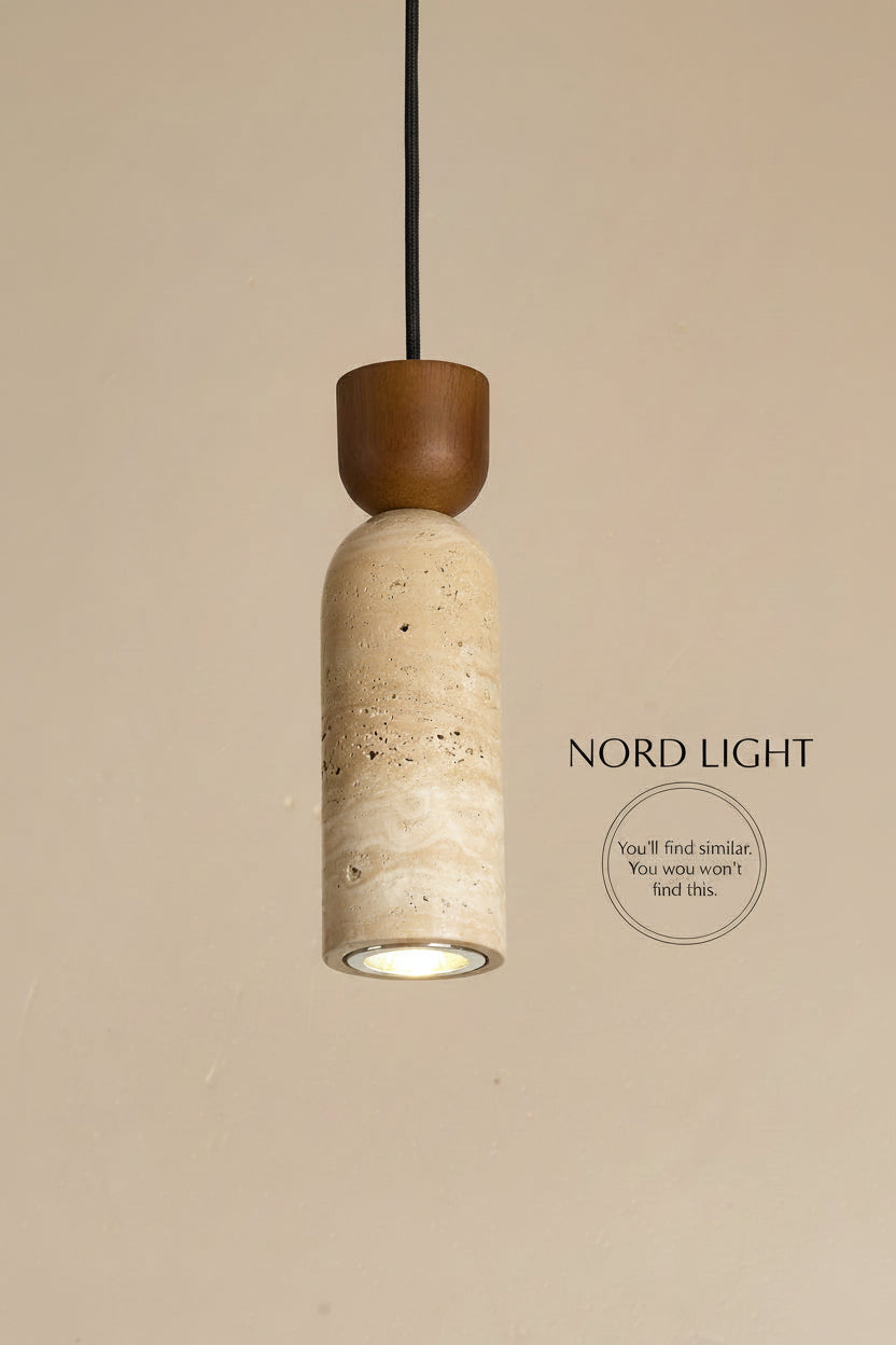 גוף תאורה תלוי NORD TRAVERTINE WOOD MTW-10