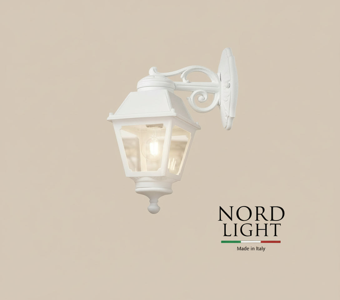 POMOGALI Classic 821 – מנורת קיר גינה איטלקית | שחור / לבן