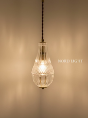 Pendant light Crystal Drop G9 brass and glass by Nord Light