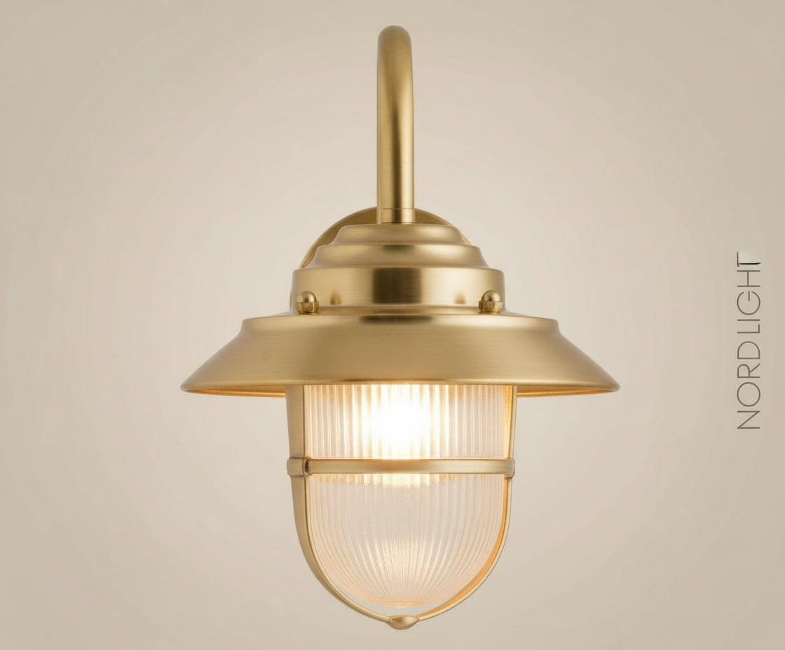 מנורת קיר פליז מתאימה לחוץ איכותי מאטד