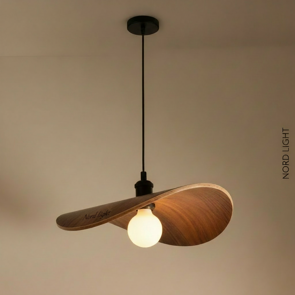 מניפת עץ דקורטיבית – דגם Breeze Wood