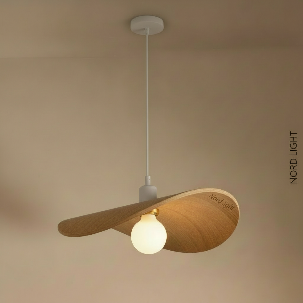 מניפת עץ דקורטיבית – דגם Breeze Wood