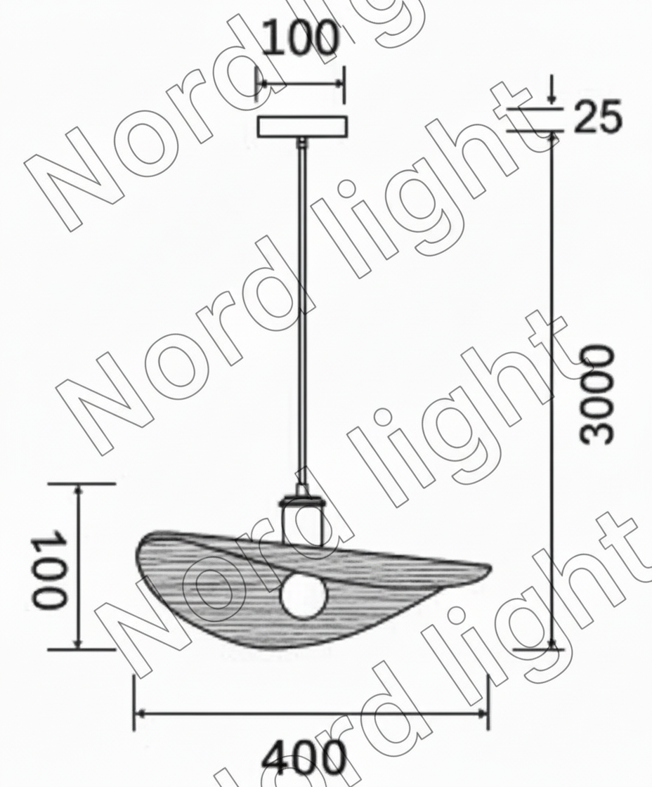 מניפת עץ דקורטיבית – דגם Breeze Wood