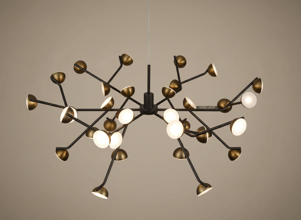 ASTRAEON DIM 100 – שנדליר עיצובי רב־זרועות עם עמעום חכם