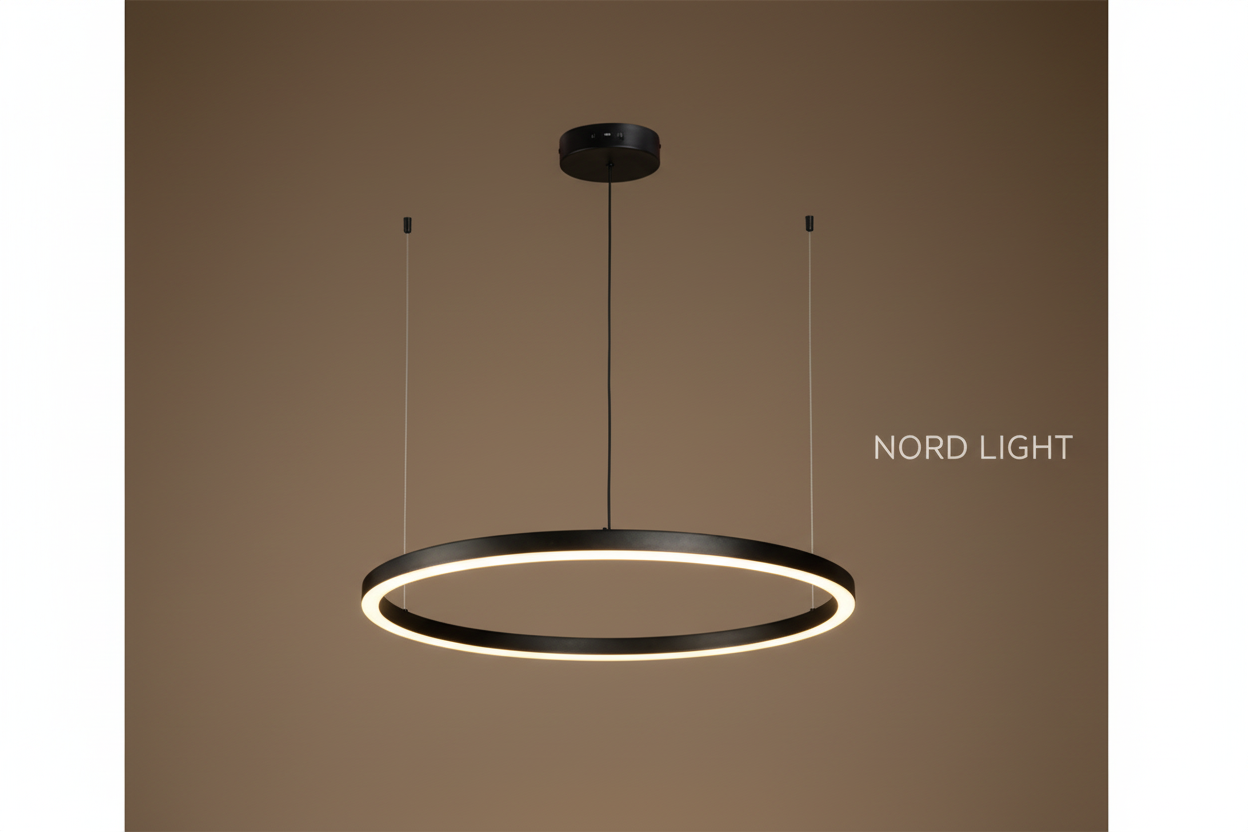 🔘 RINGA – סדרת מנורות תליה חישוק LED