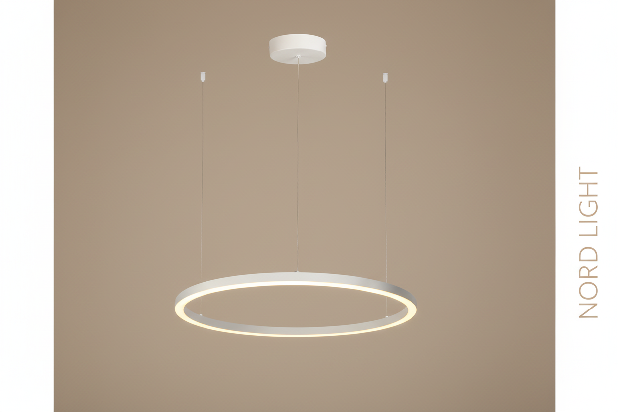 🔘 RINGA – סדרת מנורות תליה חישוק LED